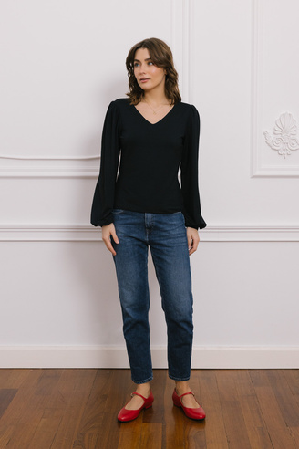 Bluzka damska z modalu Vivienne noir