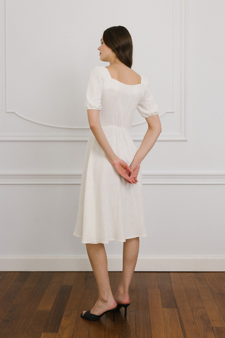 Biała sukienka Loulou creme