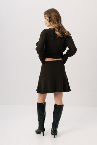 Spódnica mini Refined Espresso