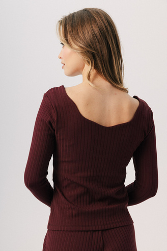 Bluzka damska Muse Merlot
