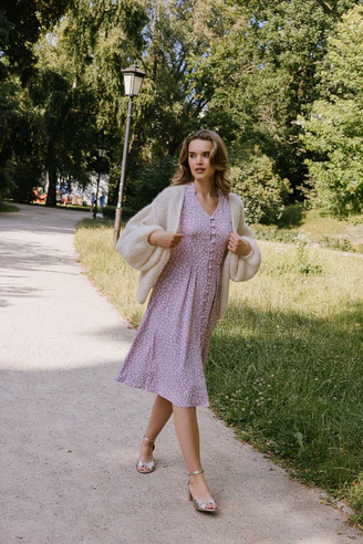 Sukienka Aria lilac fleur