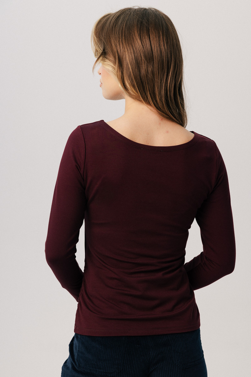 Bluzka damska wiśniowa Eclat Merlot