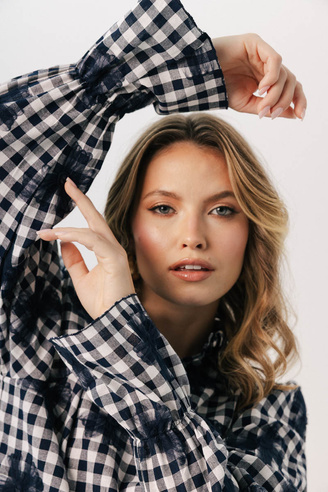 Koszula damska w kratkę Fleurette 