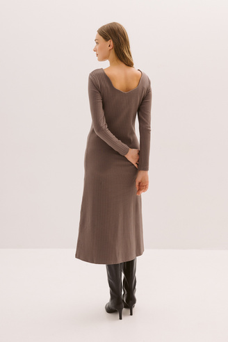Sukienka dzianinowa Soft & Wild Mokka