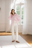 Białe spodnie damskie Solaire