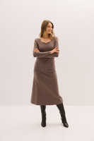 Sukienka dzianinowa Soft & Wild Mokka